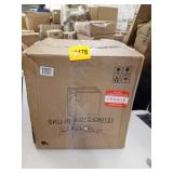 16" Kante Lightweight Modern Outdoor Concrete Square Planter Charcoal Black - Rosemead Home & Garden, Inc.