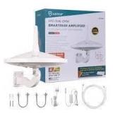 a top ufo dual omni smart-ass amplified HDTV antenna outdoor rv attic usage
