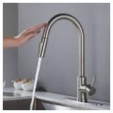 intelligent touch tap brushed nickel faucet