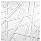 art3d matt white pvc 3d wall panel geometric crossing line cover 32sqft