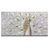 yotree oil painting peacock