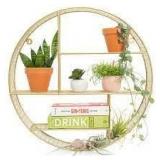 kimisty designs gold dante round circular floating shelf