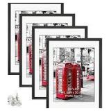 black photo frame 16x20in set of 4