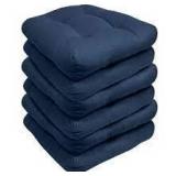 sweet home collection patio seat cushions set of 6 blue