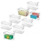 m design plastic containers set of 8 clear