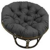 blazing needles 52in grey patio cushion 1only