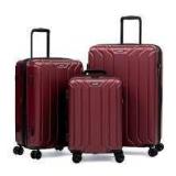 coolrfo luggage of 3 burgundy