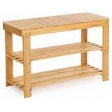 bamboo shoes organizer bamboo Schulman songmics natural shelf organizer