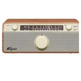 Sangean WR-12 AM/FM, AUX-In Analog Wooden Cabinet Receiver, Walnut