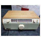 Sangean WR-12 AM/FM, AUX-In Analog Wooden Cabinet Receiver, Walnut