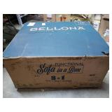 Bellona Functional Sofa In A Box 3 in 1 Sofa + Bed + Storage Yellow- Retail:$474.00