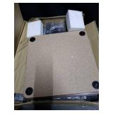 Furinno Turn-N-Tube End Table Corner Shelves, Dark Cherry/Black, Set of 2