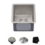 KRAUS Standart PRO 13" Undermount 16 Gauge Stainless Steel Single Bowl Bar Prep Kitchen Sink