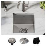 KRAUS Standart PRO 13" Undermount 16 Gauge Stainless Steel Single Bowl Bar Prep Kitchen Sink