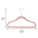 Honey Can Do Kids Velvet Touch Suit Hangers, Pink, Pack Of 20