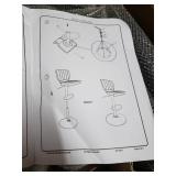 Pollzen Signature Design Tall UPH Swivel Barstool Set Of 2 Black