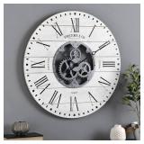 FirsTime & Co. Shiplap Gears Wall Clock