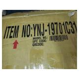 Furniture Of America Robble Wood Wine Cabinet Light Hickory- rETAIL:$459.00