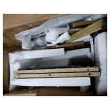 Furniture Of America Robble Wood Wine Cabinet Light Hickory- rETAIL:$459.00