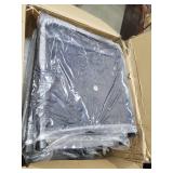 COSIEST Outdoor 3 Piece Bistro Set Rocking Chairs w Warm Gray Cushions- Retail:$288.49