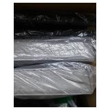 COSIEST Outdoor 3 Piece Bistro Set Rocking Chairs w Warm Gray Cushions- Retail:$288.49