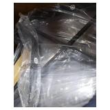 COSIEST Outdoor 3 Piece Bistro Set Rocking Chairs w Warm Gray Cushions- Retail:$288.49