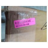 Amrah Home Montague Tan Leather Tufted Bench, 127x56x43cm