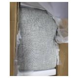 NewRidge Homegoods Zoey Backless Counter Stool, 13.5Wx23.5Dx7.5H, Gray And Farmhouse White