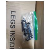 NewRidge Homegoods Zoey Backless Counter Stool, 13.5Wx23.5Dx7.5H, Gray And Farmhouse White