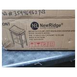 NewRidge Homegoods Zoey Backless Counter Stool, 13.5Wx23.5Dx7.5H, Gray And Farmhouse White