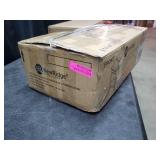 NewRidge Homegoods Zoey Backless Counter Stool, 13.5Wx23.5Dx7.5H, Gray And Farmhouse White