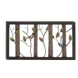 Remarkable Metal Wood Wall Plaque 3, 36x20.25 Inches