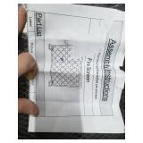 Metal Fire Screen, Clover Design, 40.75x29.5 Inches