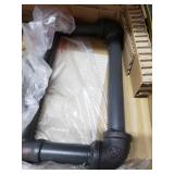 Furniture Of America 3 Layer Bathroom Sundries Stand, Sand Black And Light Pure Copper