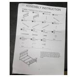 Antique White Maverick Rustic Queen Metal Bed- Retail: $440.00