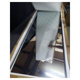 Neutypechic Wall Mounted Mirror, 20x59 Inches, Black Metal Frame