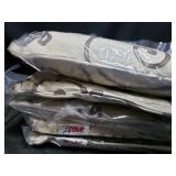 LePouf 5pk White & Blue Pillow 18x18"