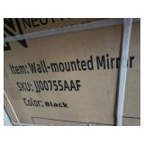 Neutypechic Wall Mounted Mirror Black 63x24" Box Size