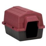 Petmate Barnhome III Plastic Dog House, Red/Black, X-Small, 26.50"L x 18"W x 16.50"H