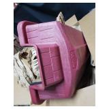 Petmate Barnhome III Plastic Dog House, Red/Black, X-Small, 26.50"L x 18"W x 16.50"H