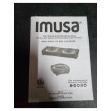 Imusa - Electric Double Burner - Black