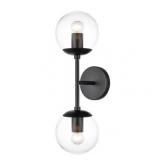 Light Society Zeno Globe 2-Light Wall Sconce