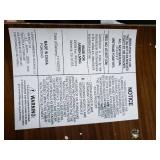 Armen Living PU Leather Walnut Swivel Barstool