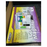 Kantek, KTKMAG22WL, Fresnel Wide-screen Monitor Magnifier Lens, 1 Each, Aluminum