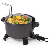 Presto - Kitchen Kettleâ¢ XL 10-quart Multi-cooker/steamer - Black