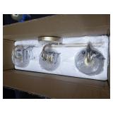 3 Dome Wall Mounted Lighting Sconce, Gold