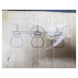 3 Dome Wall Mounted Lighting Sconce, Gold