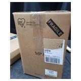 IRIS USA Airtight Pet Food Container Combo, 1 Container With 2 Lids, Garnet Red/Pearl