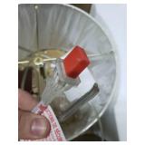 StyleCraft Tasia White and Gold Flecks Table Lamp with White Drum Shade- Retail:$95.49