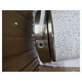 StyleCraft Tasia White and Gold Flecks Table Lamp with White Drum Shade- Retail:$95.49